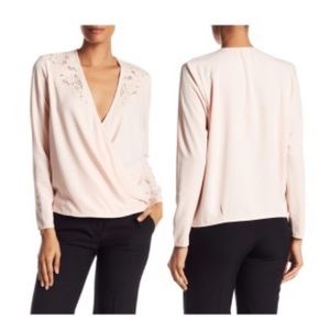 Blush pink Long sleeve blouse
